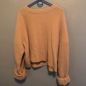 H&M wool sweater with oversized sleeves.